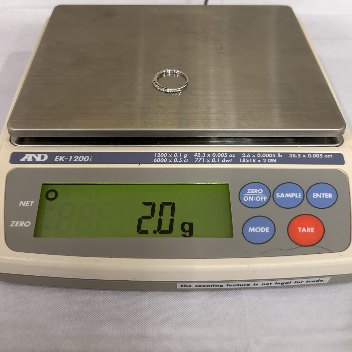 Diamond band on the GoldVara scale